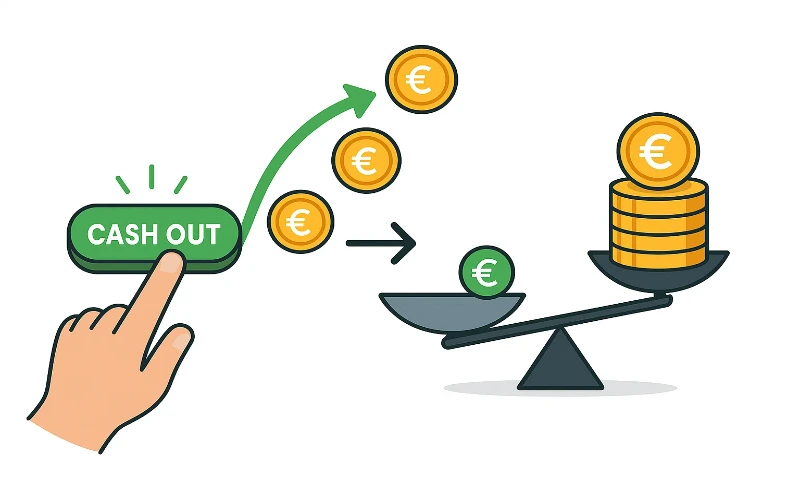 Strategia cash out nelle scommesse live - quando e come usarlo