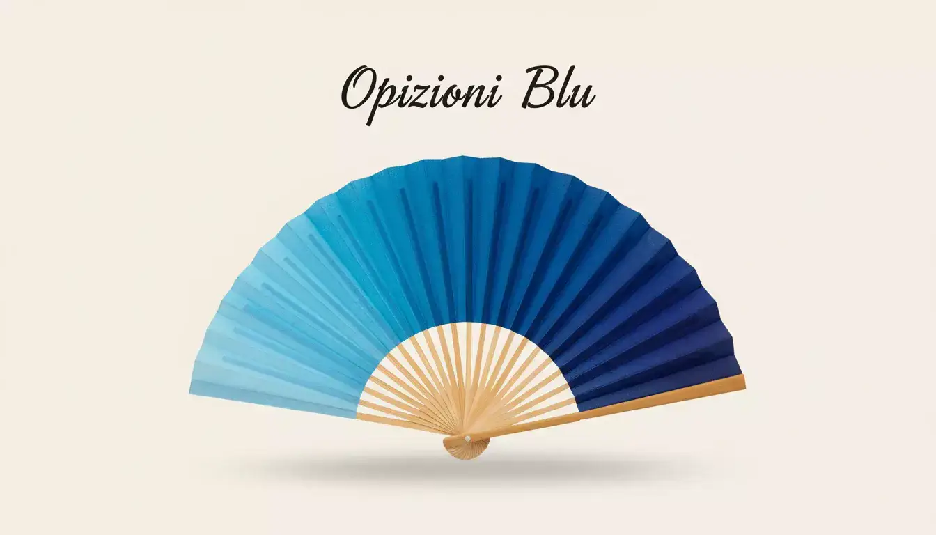 Ventaglio aperto che mostra diverse opzioni e possibilità