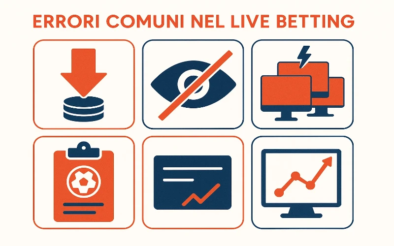 Errori comuni nelle scommesse live - cosa evitare nel betting in tempo reale