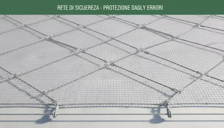 Rete di sicurezza che rappresenta protezione contro errori