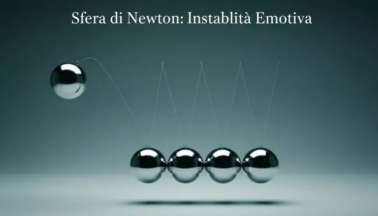 Pendolo inclinato che oscilla fuori equilibrio