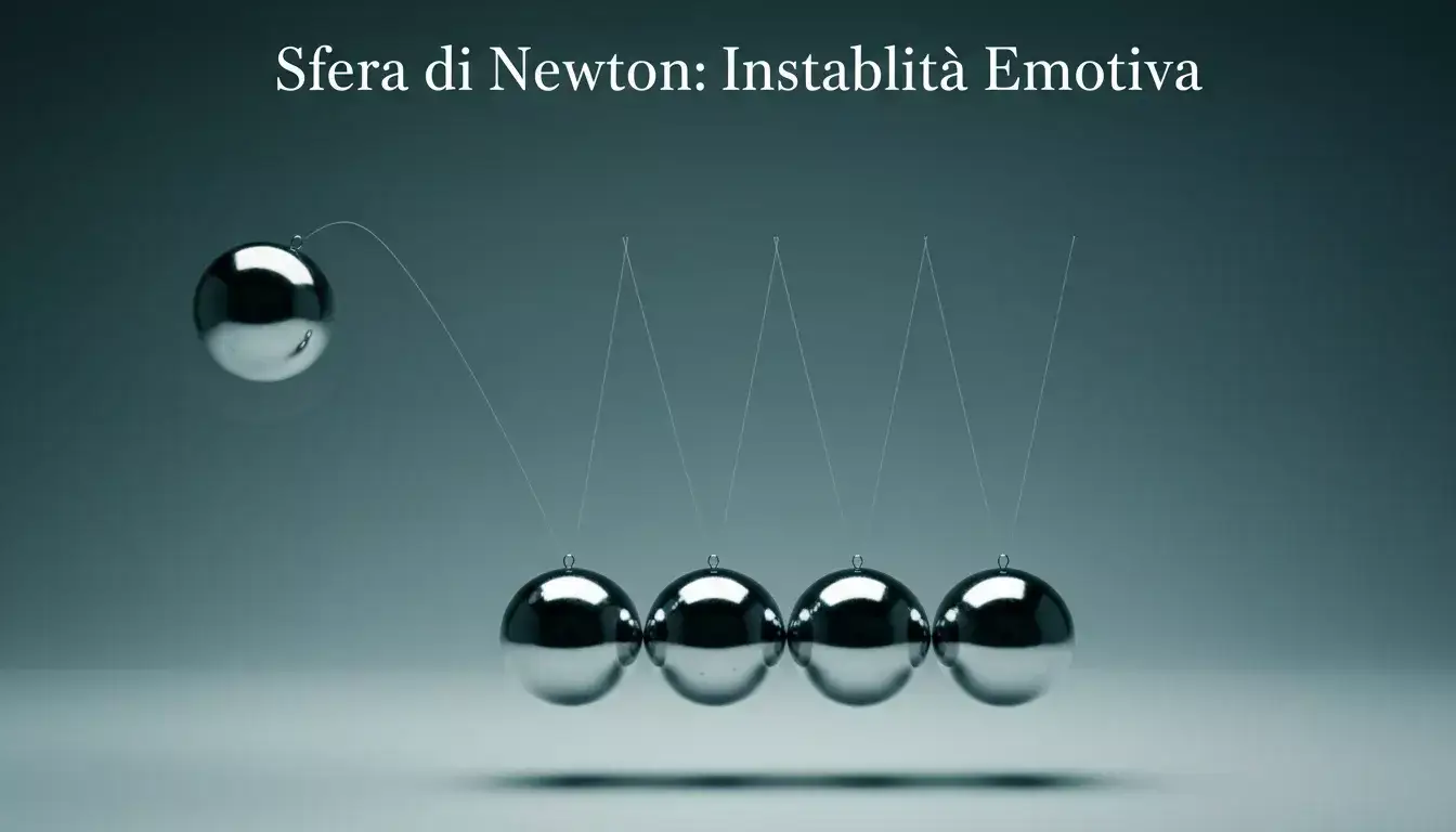 Pendolo inclinato che oscilla fuori equilibrio