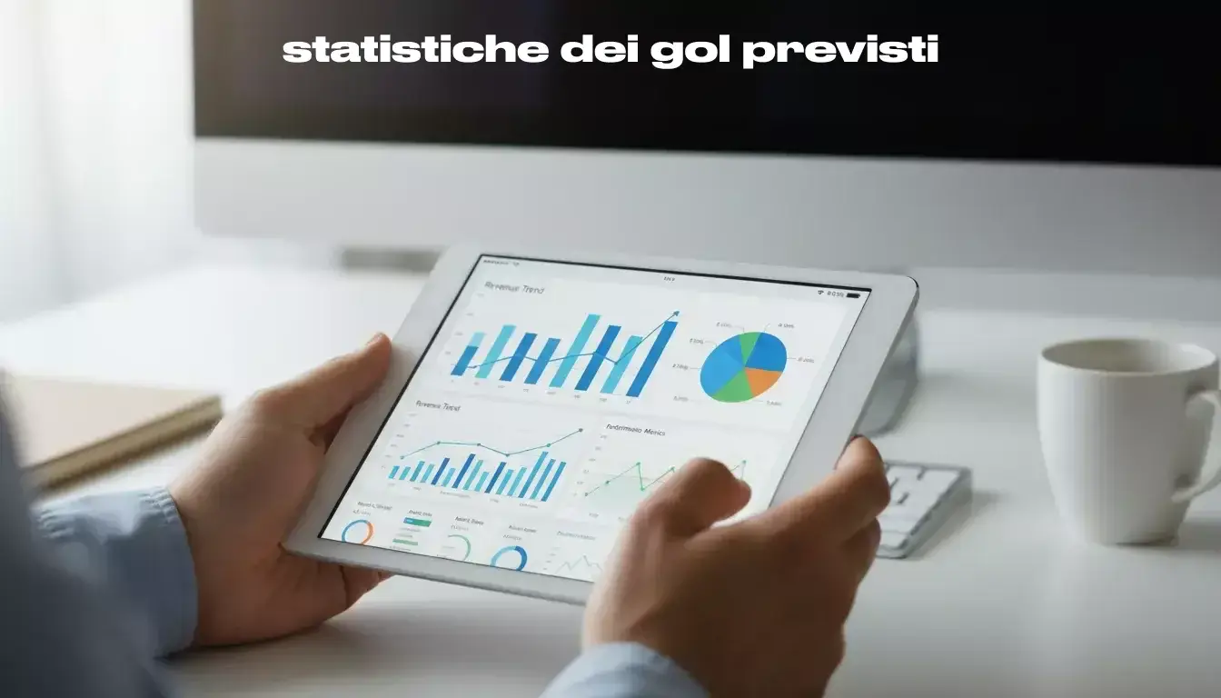 Persona che analizza grafici e dati su tablet