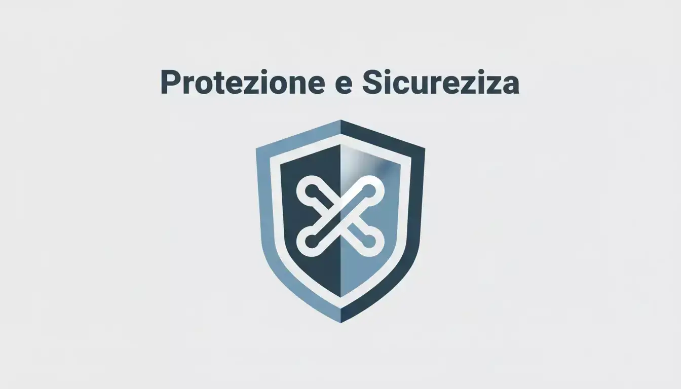 Scudo protettivo simbolo di autodifesa e prevenzione