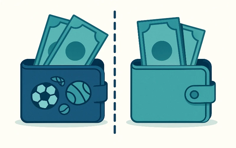 Separazione del bankroll dalle finanze personali - gestione finanziaria nelle scommesse