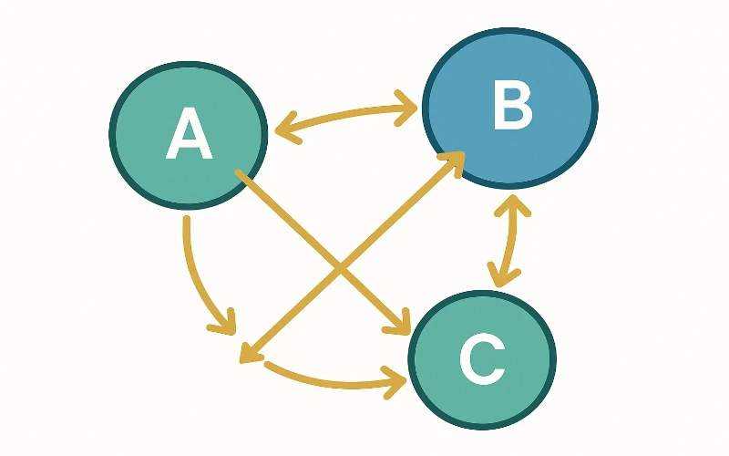Sistema Trixie - struttura delle scommesse combinate con tre eventi