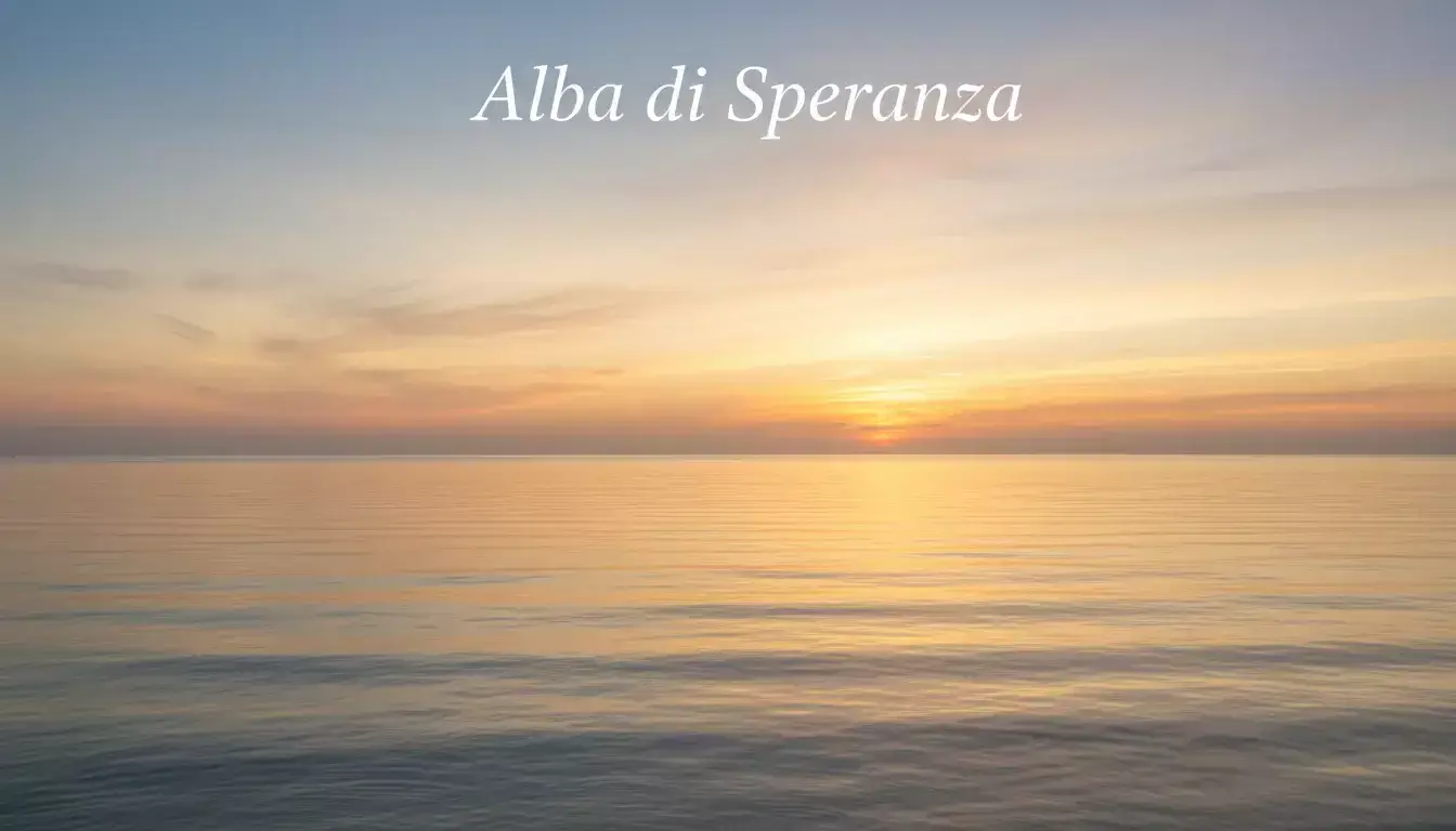 Alba all'orizzonte che simboleggia nuovo inizio e ripresa
